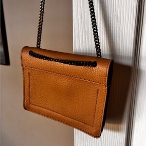 Crossbody Wallet Chain Madewell G8082 Leather NWT Size 6.3” W x 5.1” H